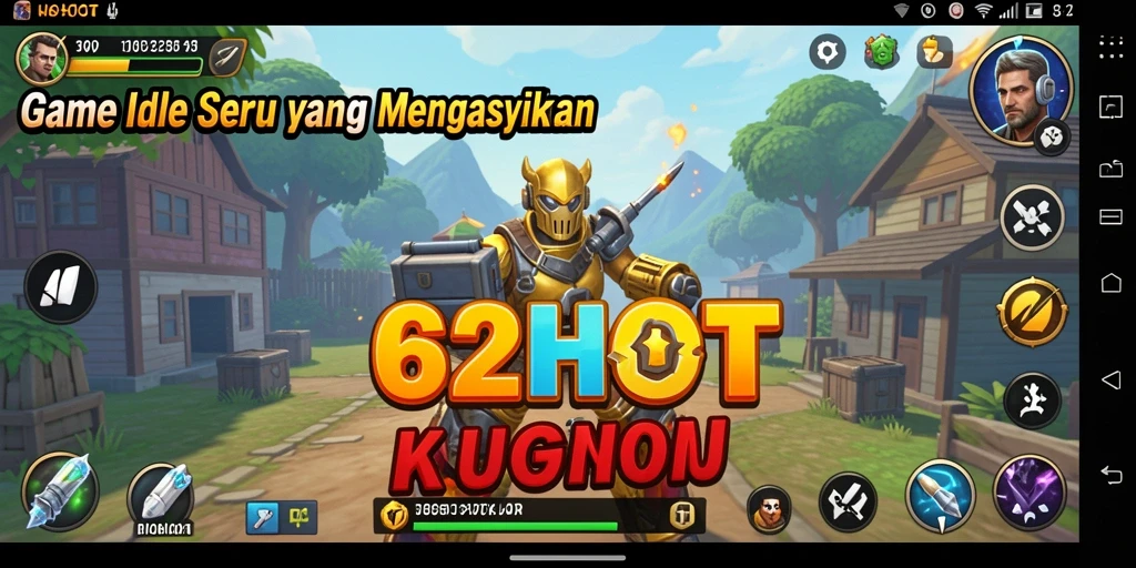 Tampilan gameplay 62HOT yang seru dan menarik pada mode Idle.
