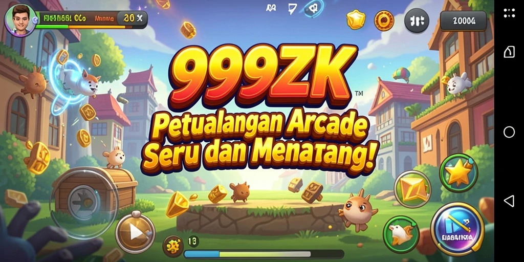 Screenshot gameplay 999ZK menampilkan aksi seru di level yang penuh tantangan.