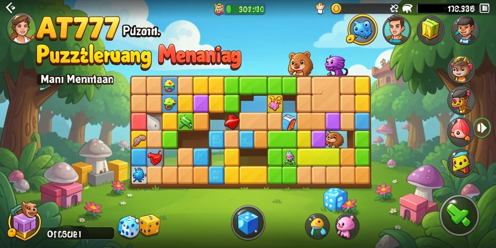 Tampilan gameplay AT777 yang menarik dalam menyelesaikan puzzle.