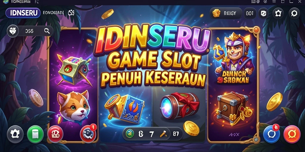 Screenshot gameplay IDNSERU menampilkan keseruan bermain slot yang mendebarkan.