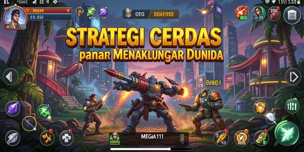 Tampilan gameplay MEGA111 yang mengesankan dan penuh strategi.