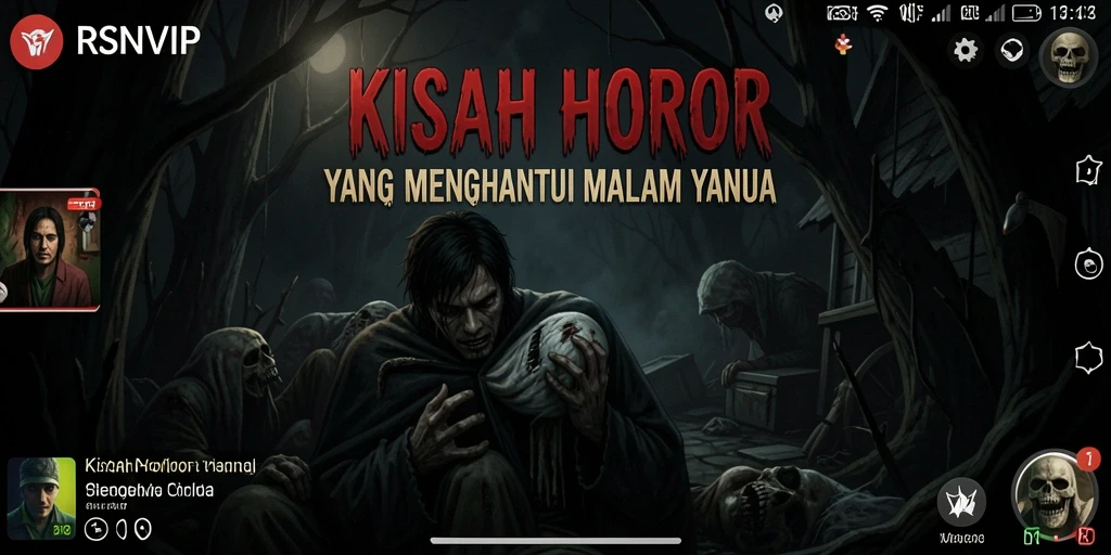 Screenshot gameplay RSNVIP yang mendebarkan dan menakutkan.