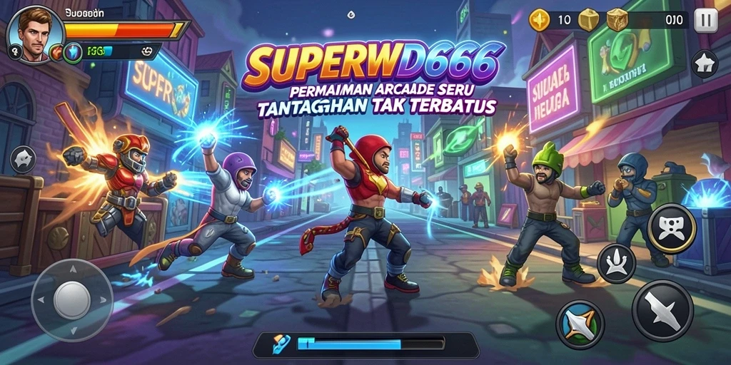 Screenshot gameplay SUPERWD666 menampilkan aksi seru di level yang menantang.