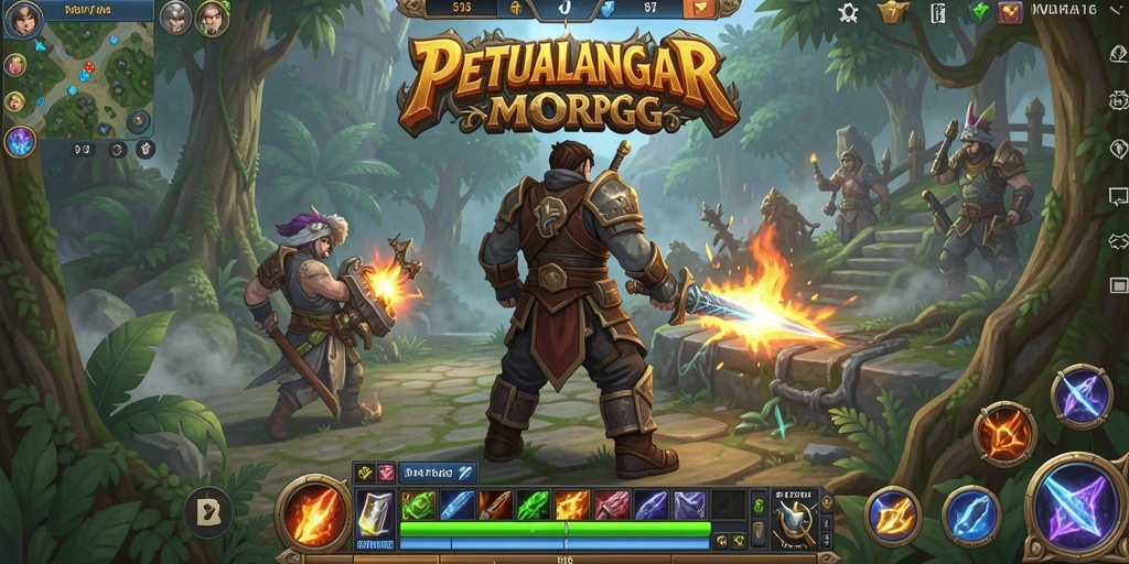 Tampilan screenshot gameplay V87 dengan aksi seru dalam MMORPG.